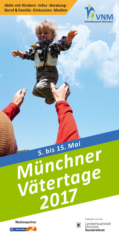 Flyer-Cover der Münchner Vätertage 2017